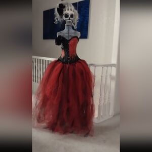 Custom made Day of the dead corset couture S-XL